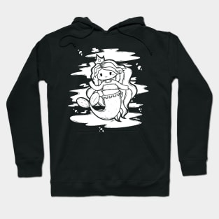 Cute Mermaid Illustration Hoodie